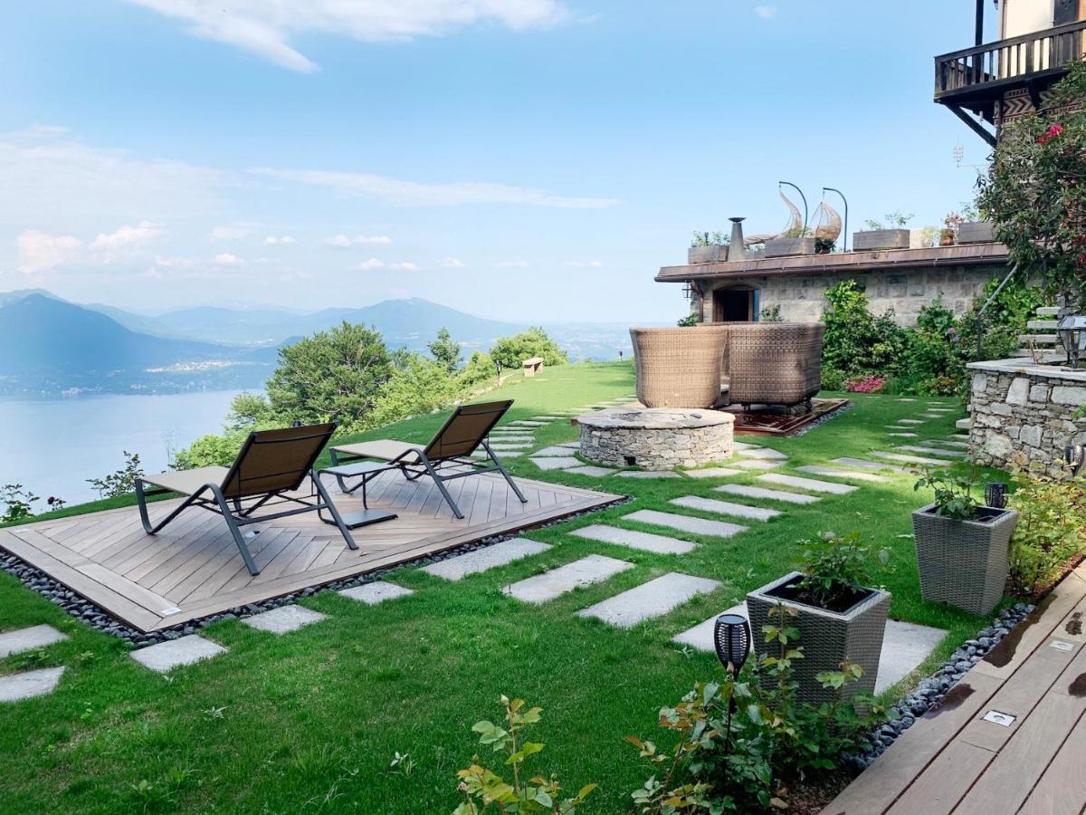 Private Luxury Spa & Silence Retreat With Spectacular View Over The Lake Maggiore 斯特雷萨 外观 照片