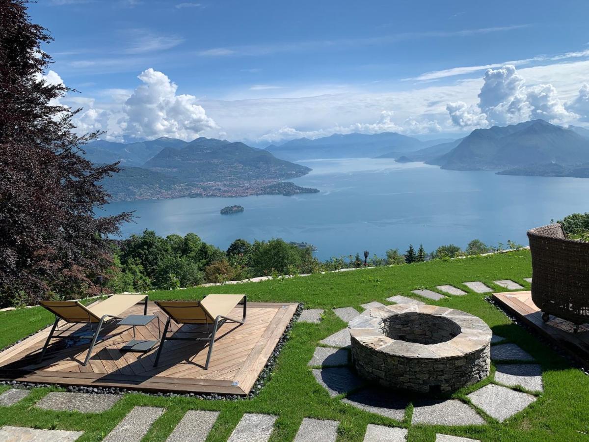 Private Luxury Spa & Silence Retreat With Spectacular View Over The Lake Maggiore 斯特雷萨 外观 照片