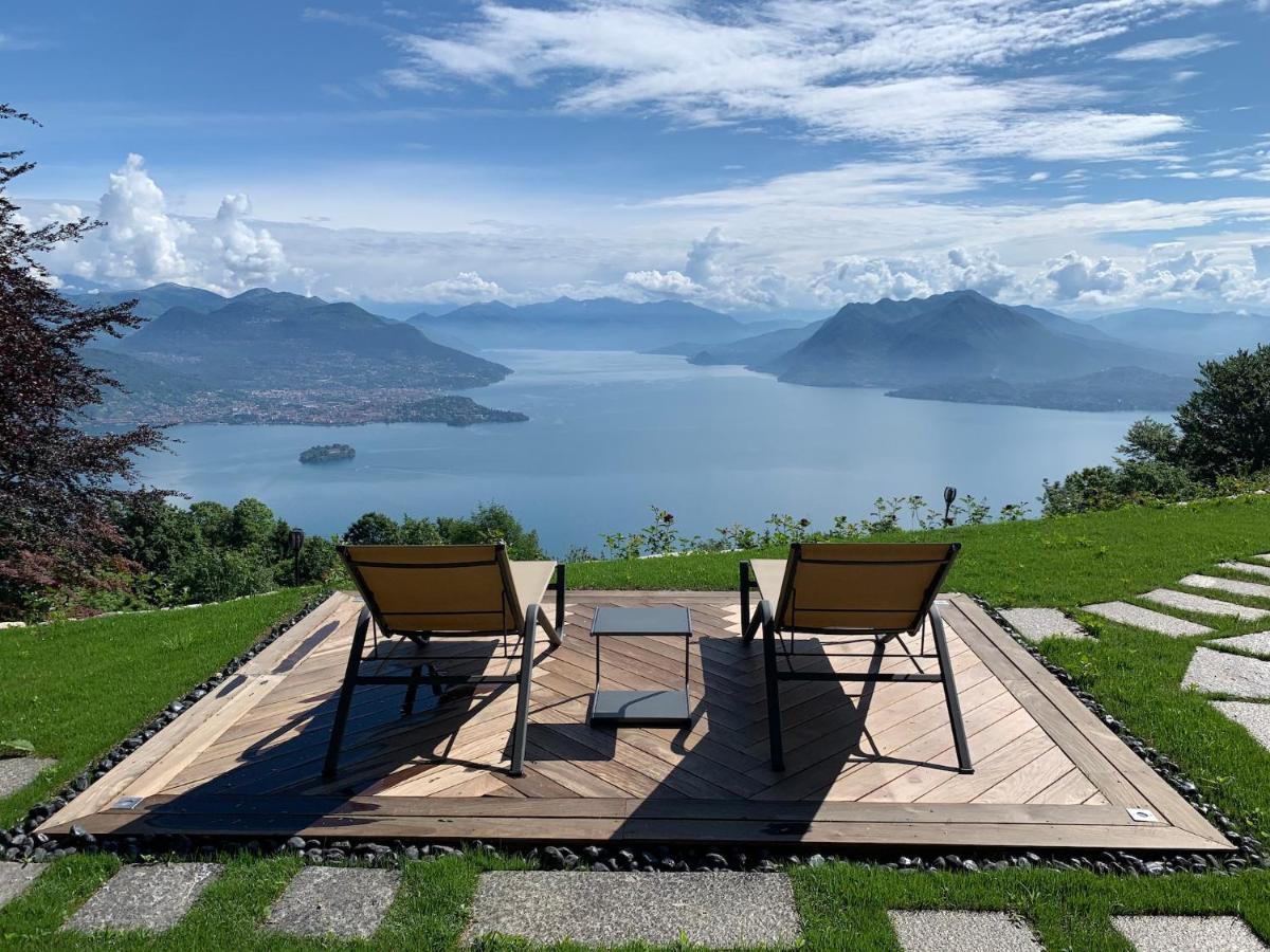 Private Luxury Spa & Silence Retreat With Spectacular View Over The Lake Maggiore 斯特雷萨 外观 照片