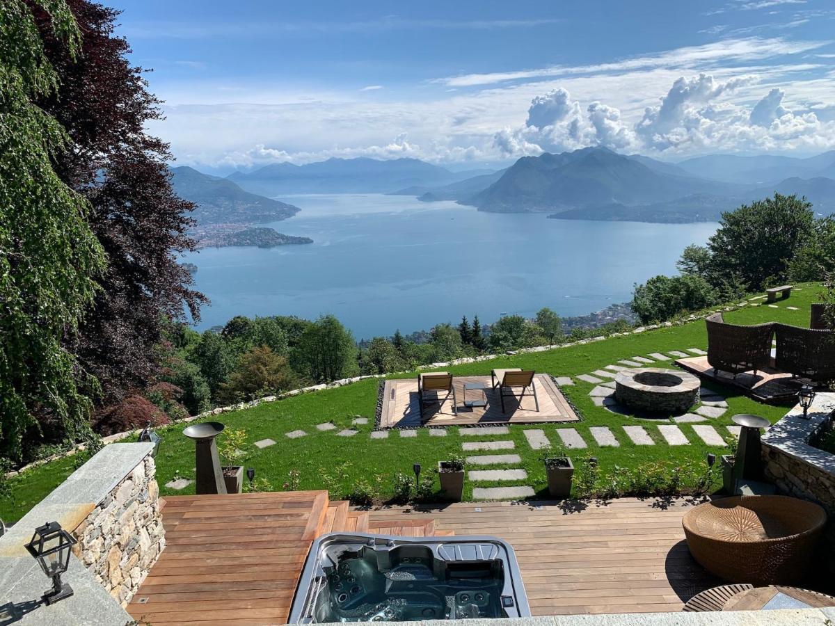Private Luxury Spa & Silence Retreat With Spectacular View Over The Lake Maggiore 斯特雷萨 外观 照片