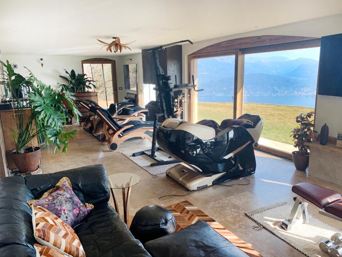 Private Luxury Spa & Silence Retreat With Spectacular View Over The Lake Maggiore 斯特雷萨 外观 照片