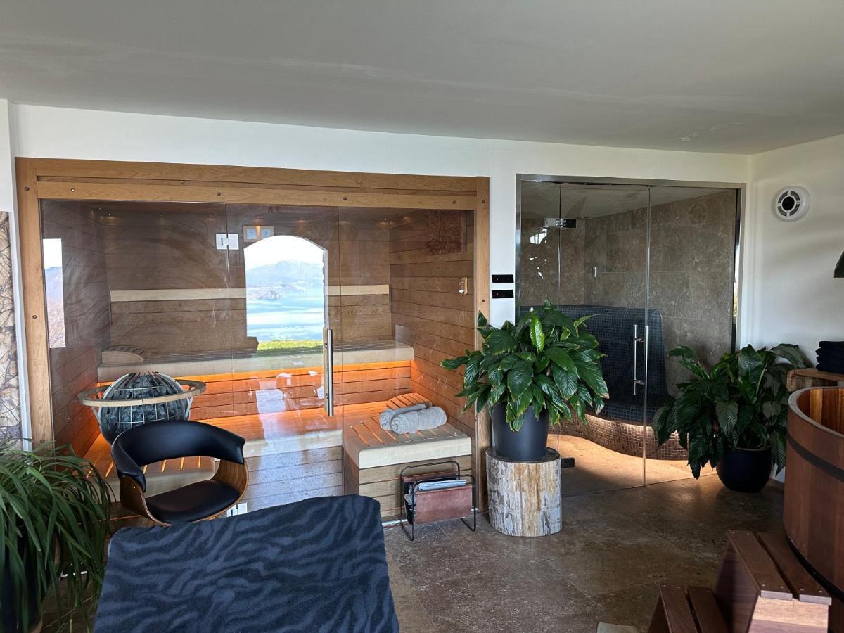 Private Luxury Spa & Silence Retreat With Spectacular View Over The Lake Maggiore 斯特雷萨 外观 照片