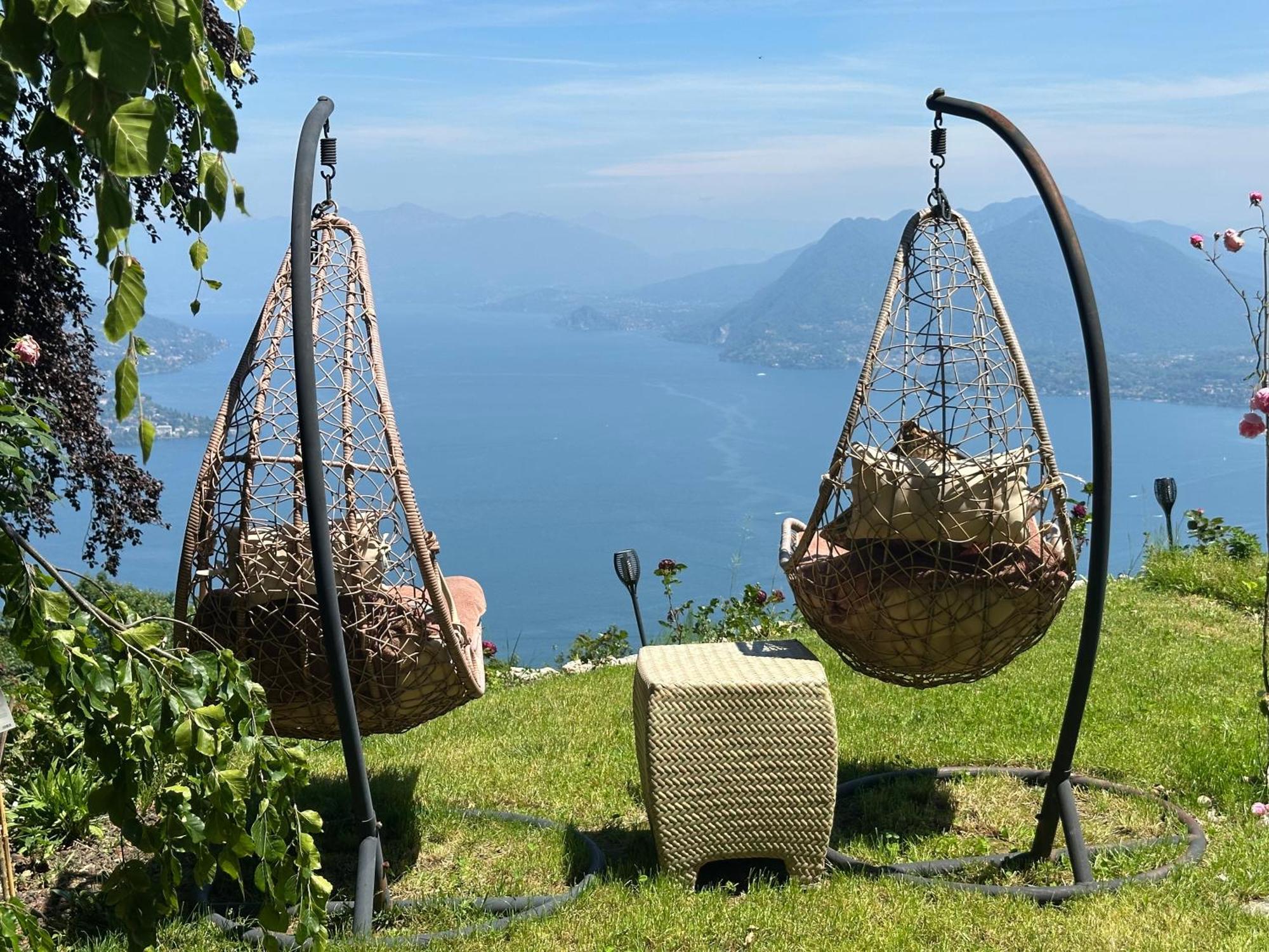Private Luxury Spa & Silence Retreat With Spectacular View Over The Lake Maggiore 斯特雷萨 外观 照片